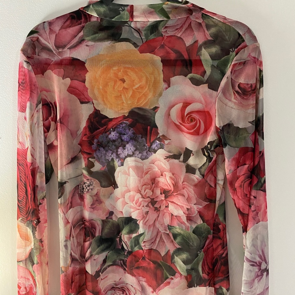 Mesh floral co ord
